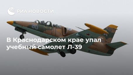 В Краснодарском крае упал учебный самолет Л-39